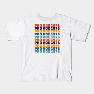 PRO ROE 1973 (Vintage colored stack) Kids T-Shirt